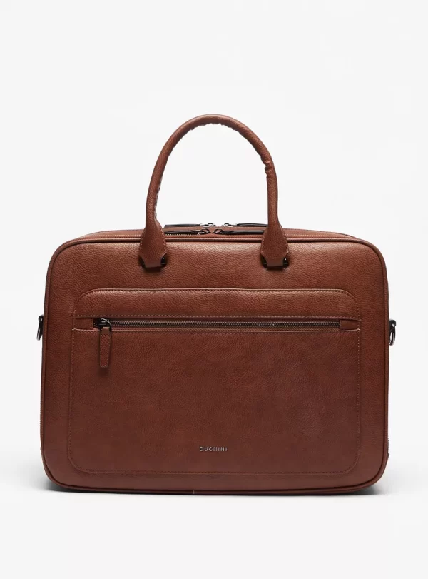 Duchini Solid Laptop Bag with Zip Closure