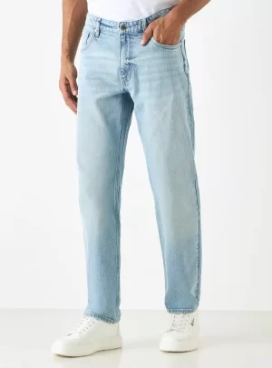 Lee Cooper Straight Cut Jeans with Pockets