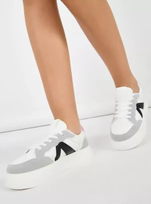 Styli Color Block Platform Sole Sneakers