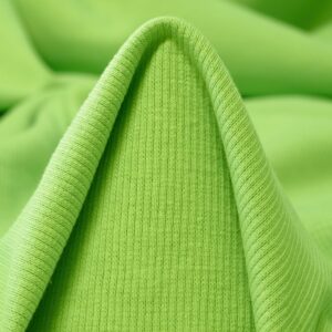 Rib Jersey Cotton Elastic  Green Flash